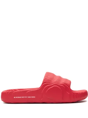 Adidas flip outlet flops red