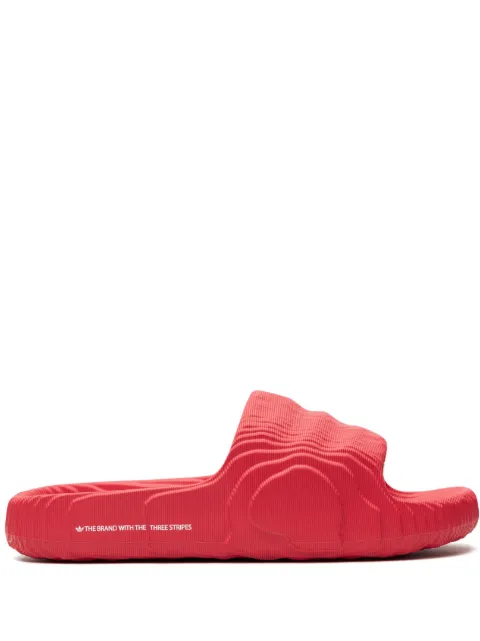 adidas Adilette 22 "Scarlet" slides