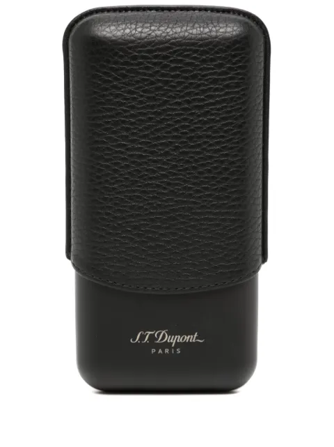 S.T. Dupont grained-leather cigar case