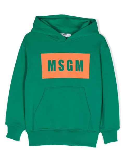 MSGM Kids long-sleeve cotton hoodie