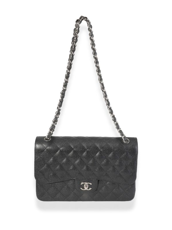 Chanel Pre-owned 2014 Large Classic Double Flap Shoulder Bag - Black