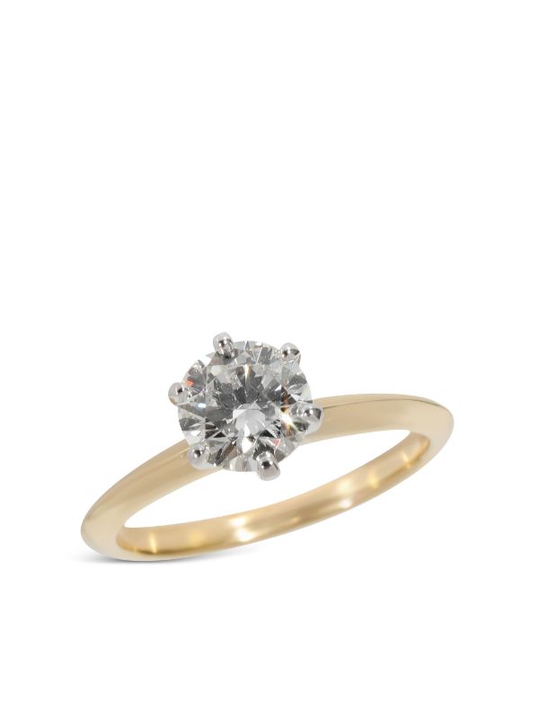 Tiffany & Co. Pre-Owned Platinum Diamond Engagement Ring - Farfetch