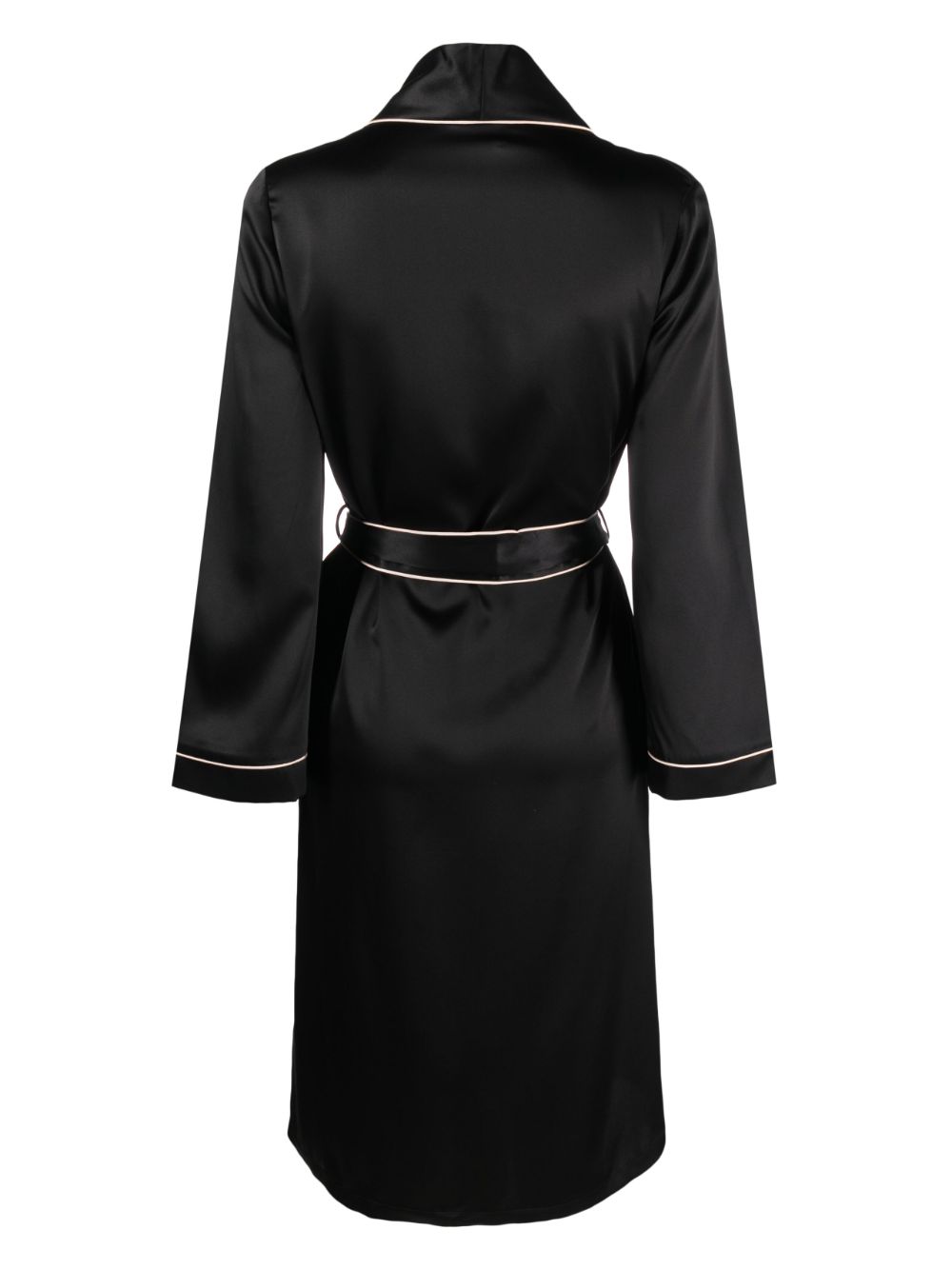 Agent Provocateur belted silk dressing gown - Zwart