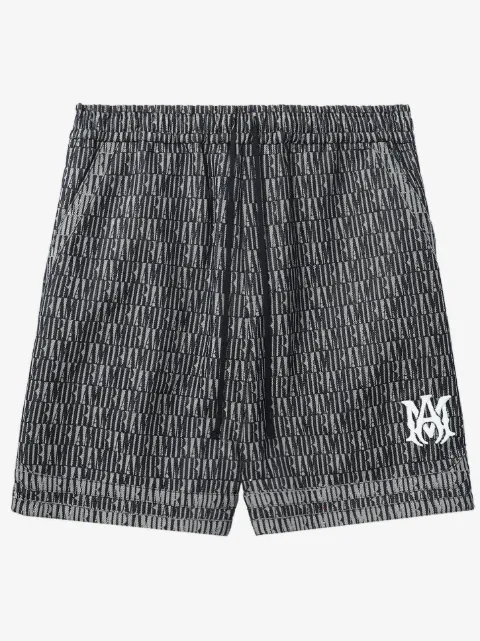 AMIRI logo-patch cotton shorts 