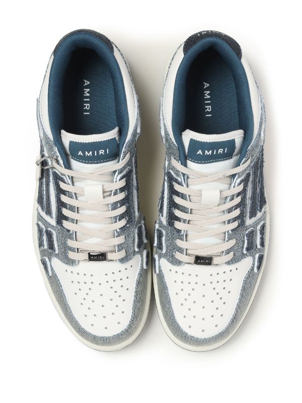 AMIRI Skeltop Denim low-top Sneakers - Farfetch