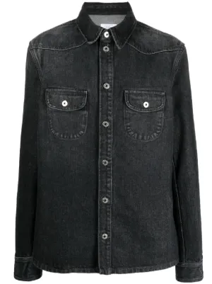 Off white sales black denim shirt