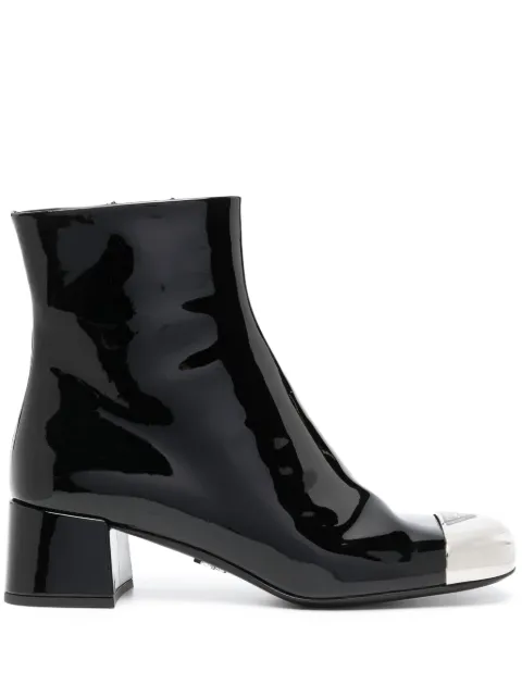 Prada Pre-Owned triangle-logo ankle boots