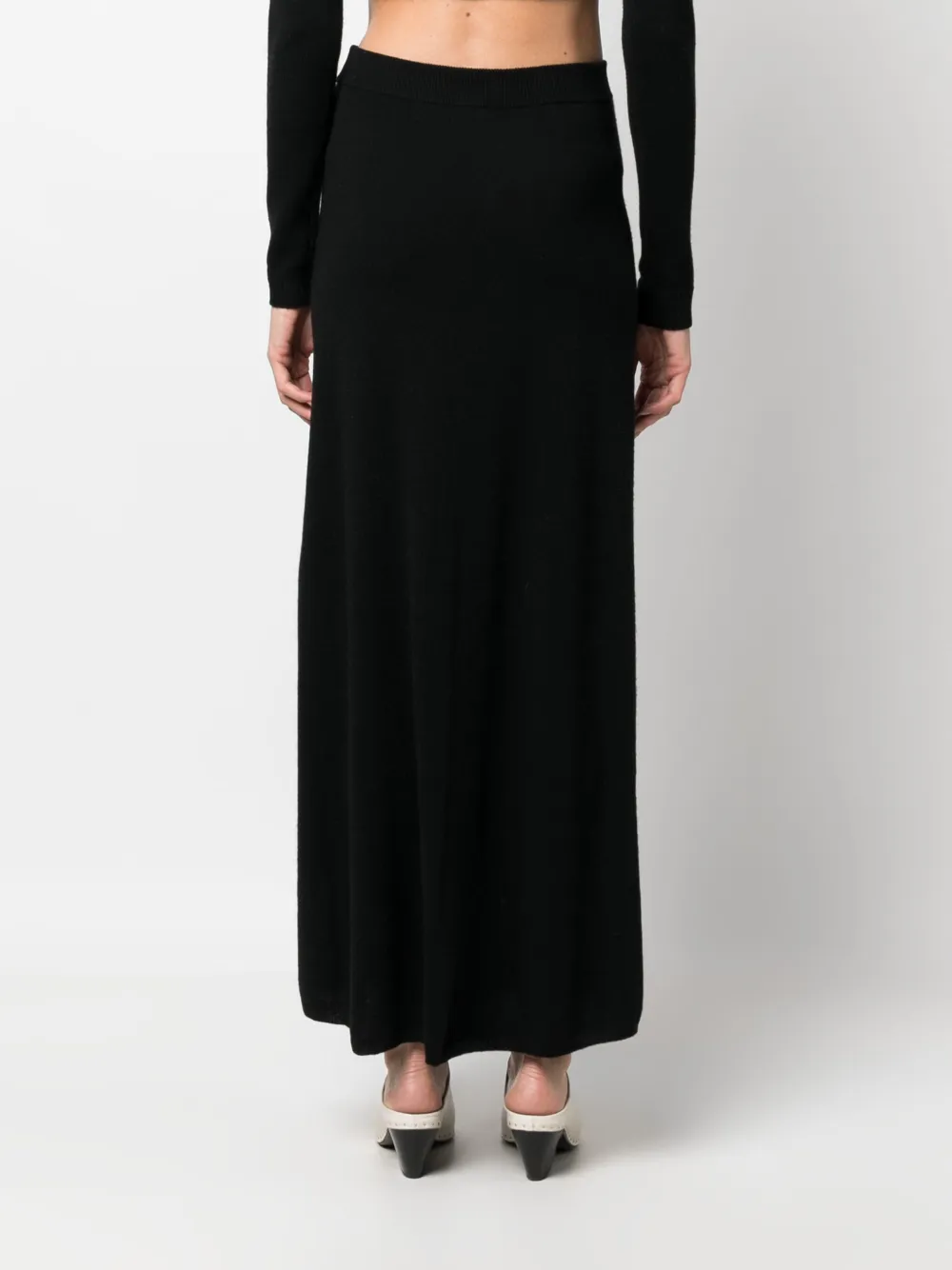 Lisa Yang Wool Maxi Skirt In Black