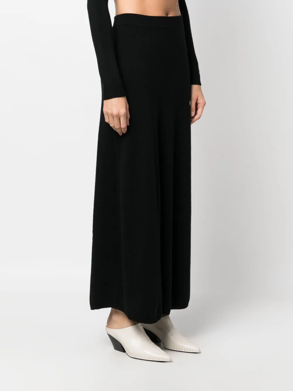 Lisa Yang Wool Maxi Skirt In Black