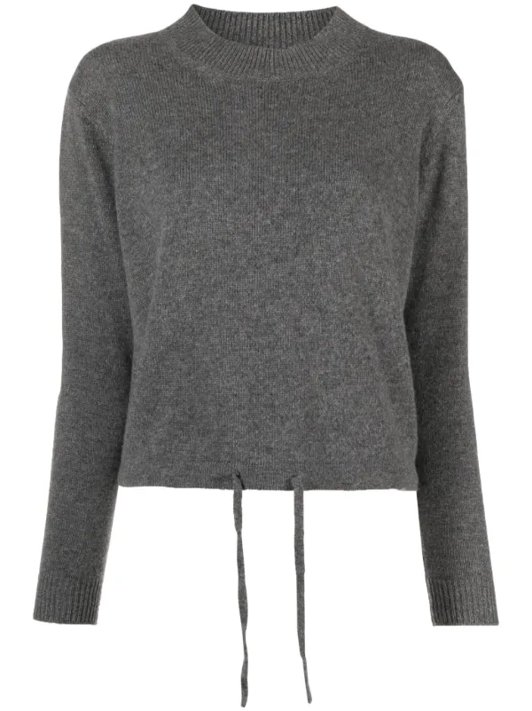 Drawstring cropped hot sale jumper