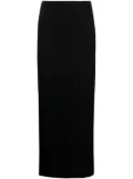 Matteau crepe column maxi skirt - Black