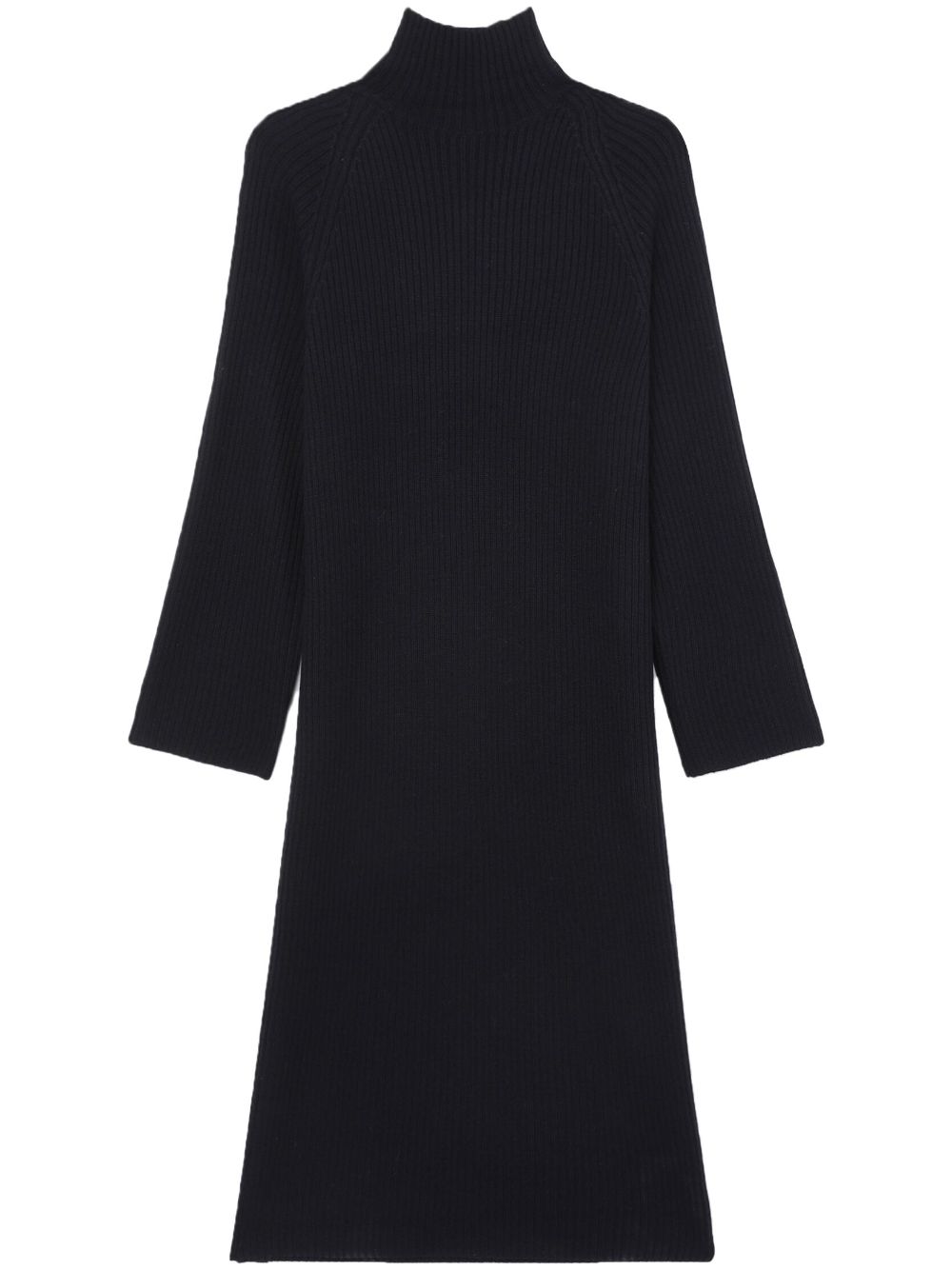 A.P.C. high-neck ribbed dress - Black