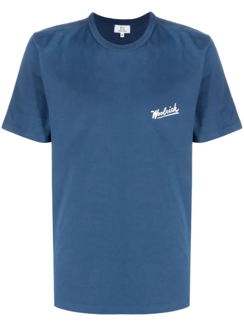 Woolrich playera con logo estampado
