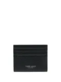 Giorgio Armani grained-textured leather card holder - Black