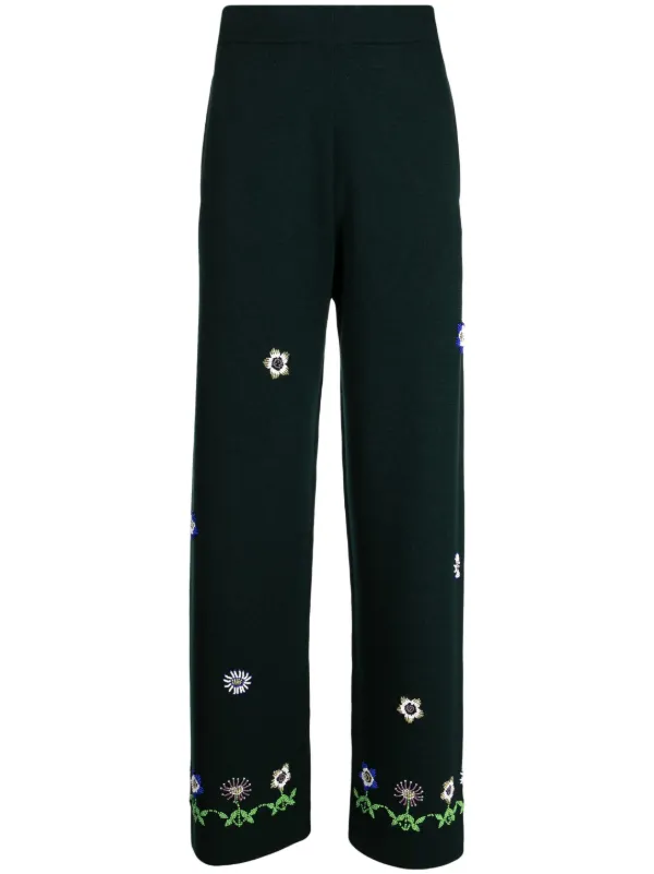 パンツ・ボトムスその他 Bode Trousers BODE embroidered-hem Detail Trousers | Black | FARFETCH