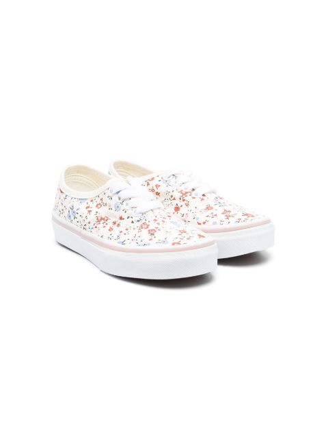 Vans Kids floral-print lace-up sneakers