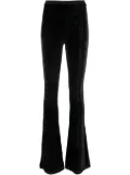 Bally elasticated velvet bootcut trousers - Black