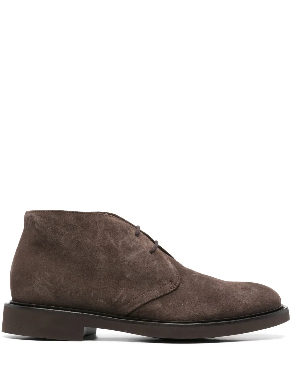 Doucal's Man Ankle Boots Chocolate Brown Size 9 Soft Leather In Brown