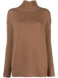 Liska high-neck cashmere jumper - Brown