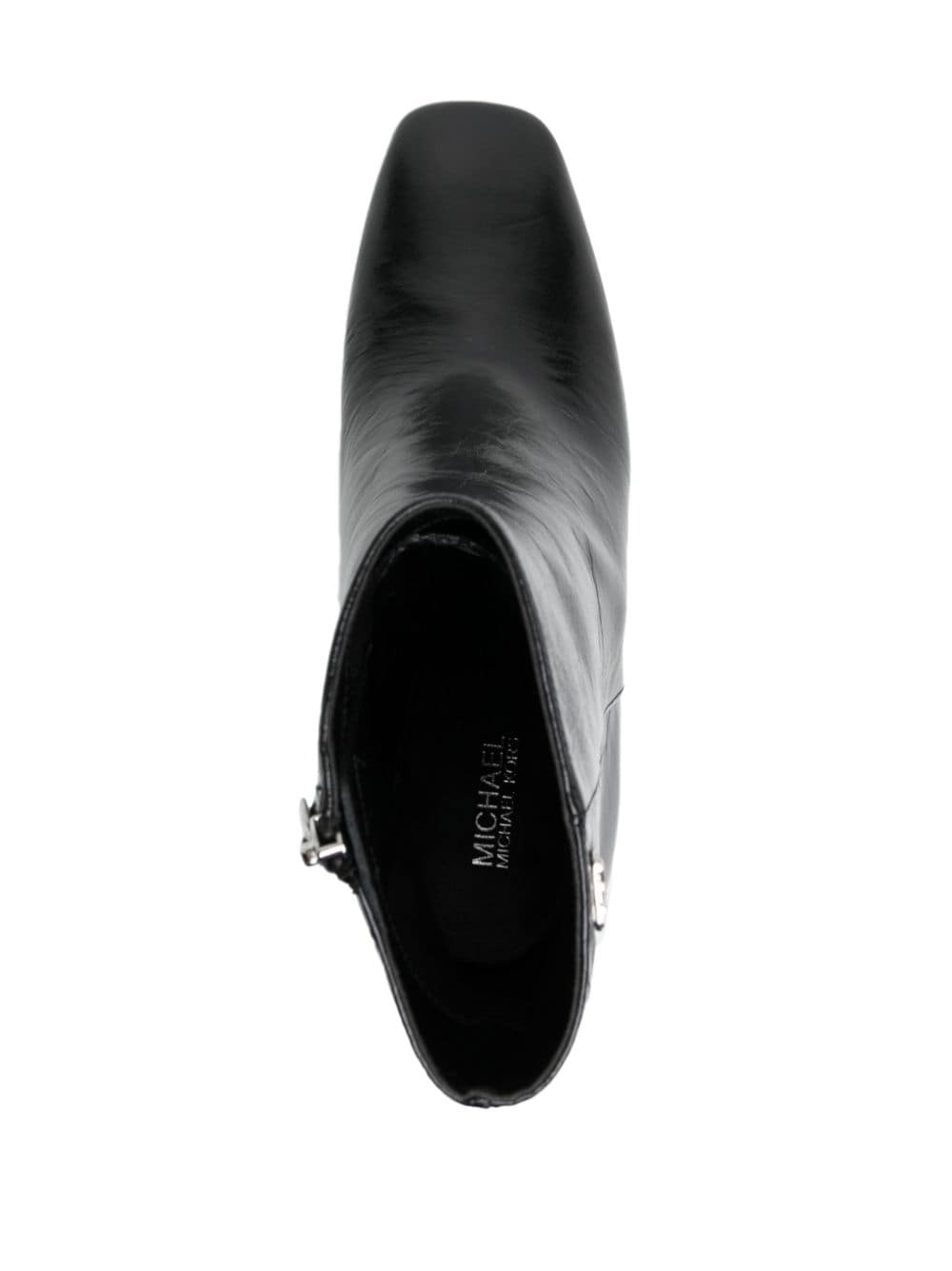 Shop Michael Kors Perla 90mm Logo-plaque Boots In Black