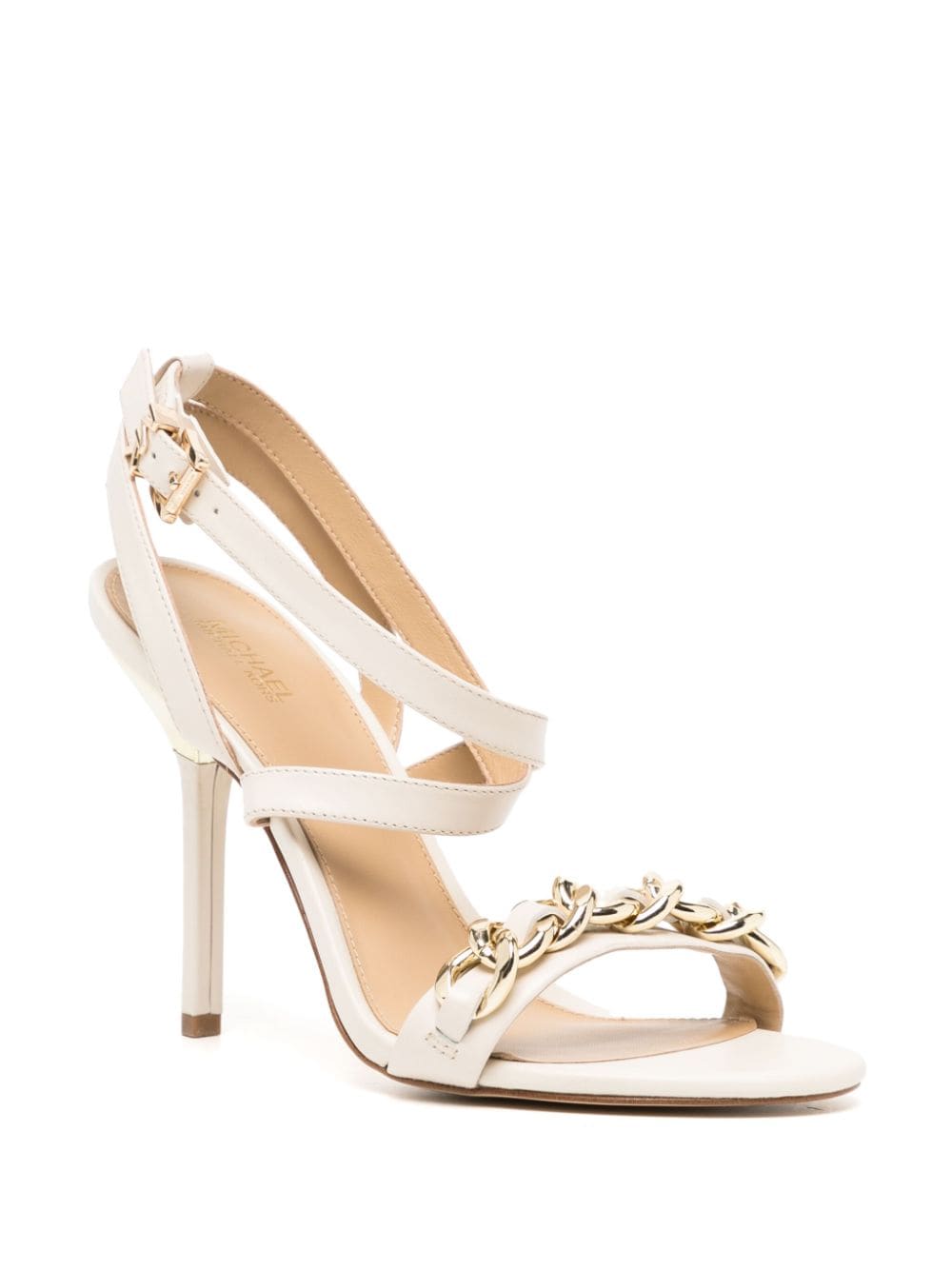 Michael Kors Asha 100mm chain-link detailing sandals - Beige