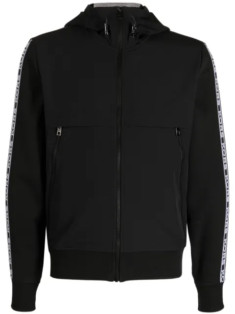 Michael Kors logo-tape zip-up jacket 