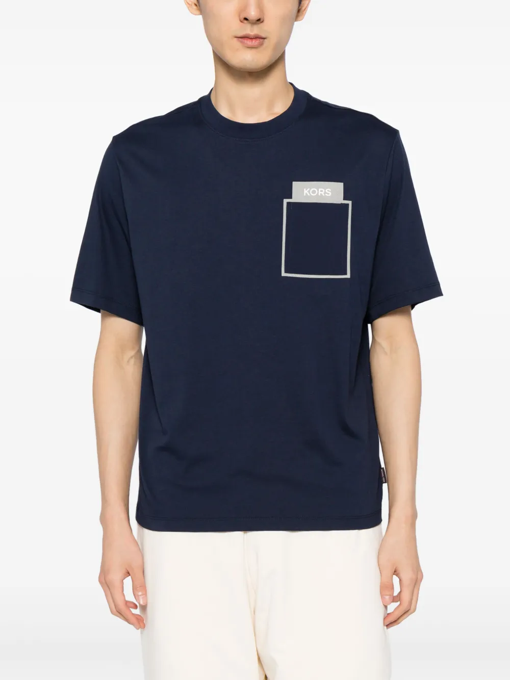 Michael Kors T-shirt met logoprint Blauw