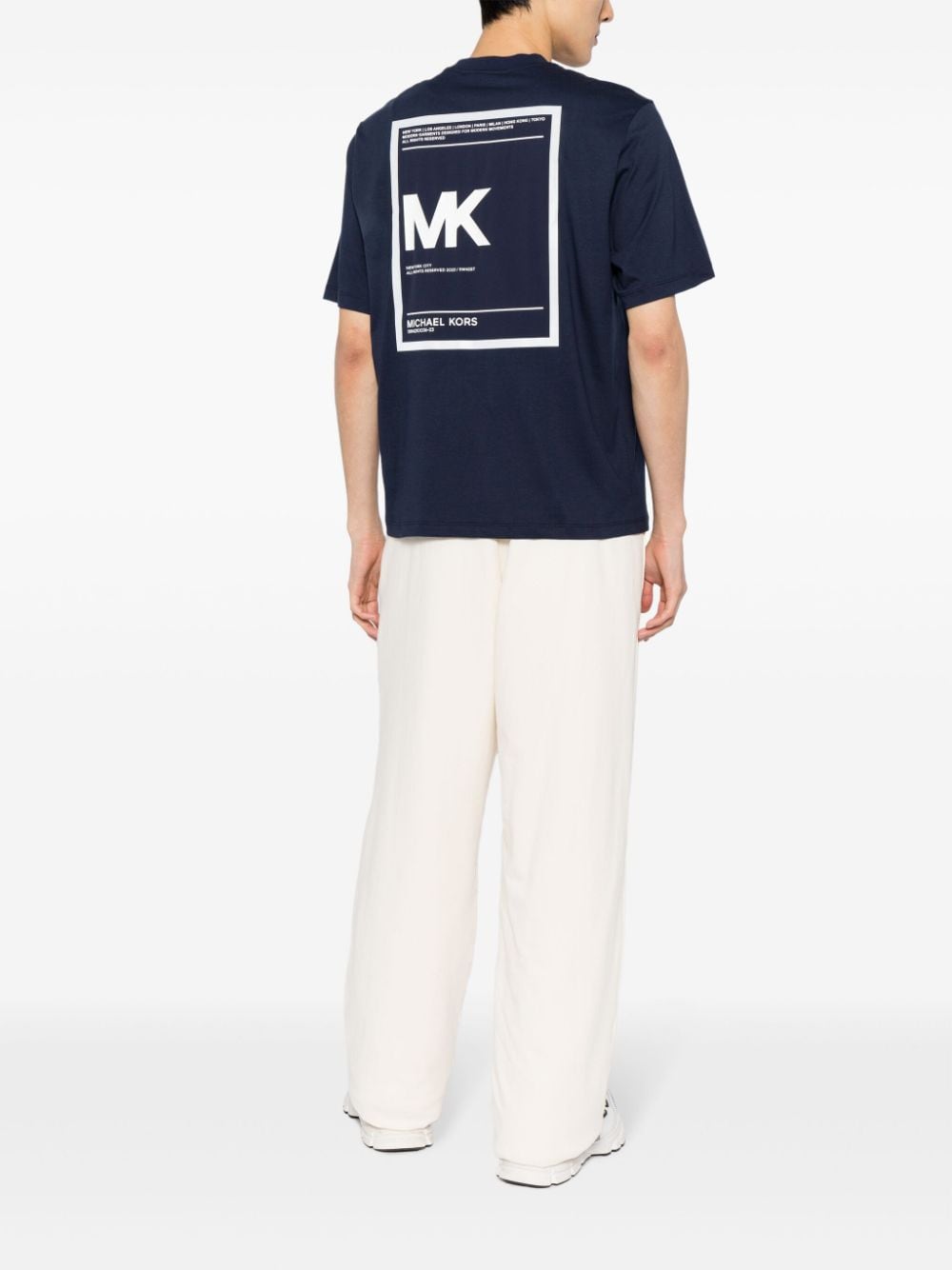 Image 2 of Michael Kors logo-print cotton T-shirt