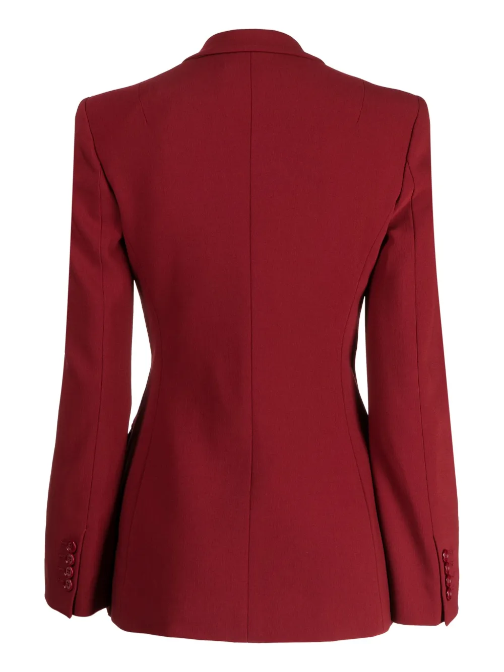 Shop Michael Kors Peak-lapels Double-breasted Blazer In Red