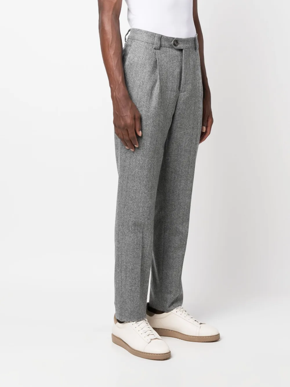 BRUNELLO CUCINELLI ブルネロクチネリ センタープレス パンツ Brunello Cucinelli センタープレス パンツ | ブルー | FARFETCH JP