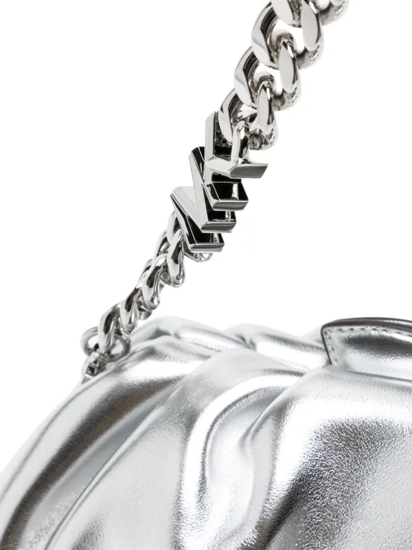 Michael kors outlet silver chain bag