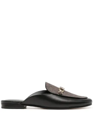 Michael Kors Mules Tiffanie En Cuir Noir FARFETCH DZ