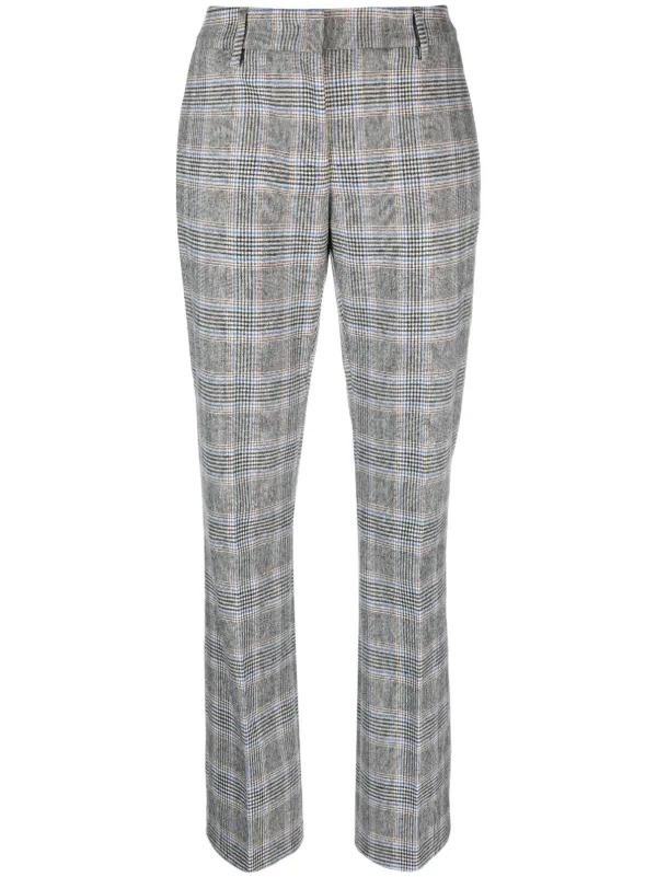 Straight leg plaid sales pants