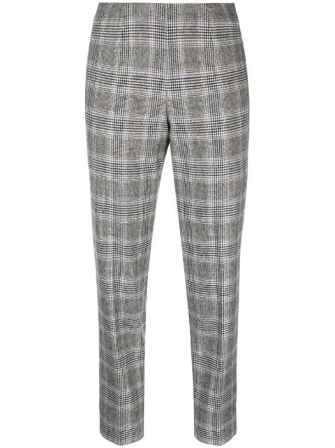 Piazza Sempione plaid-check cropped trousers 