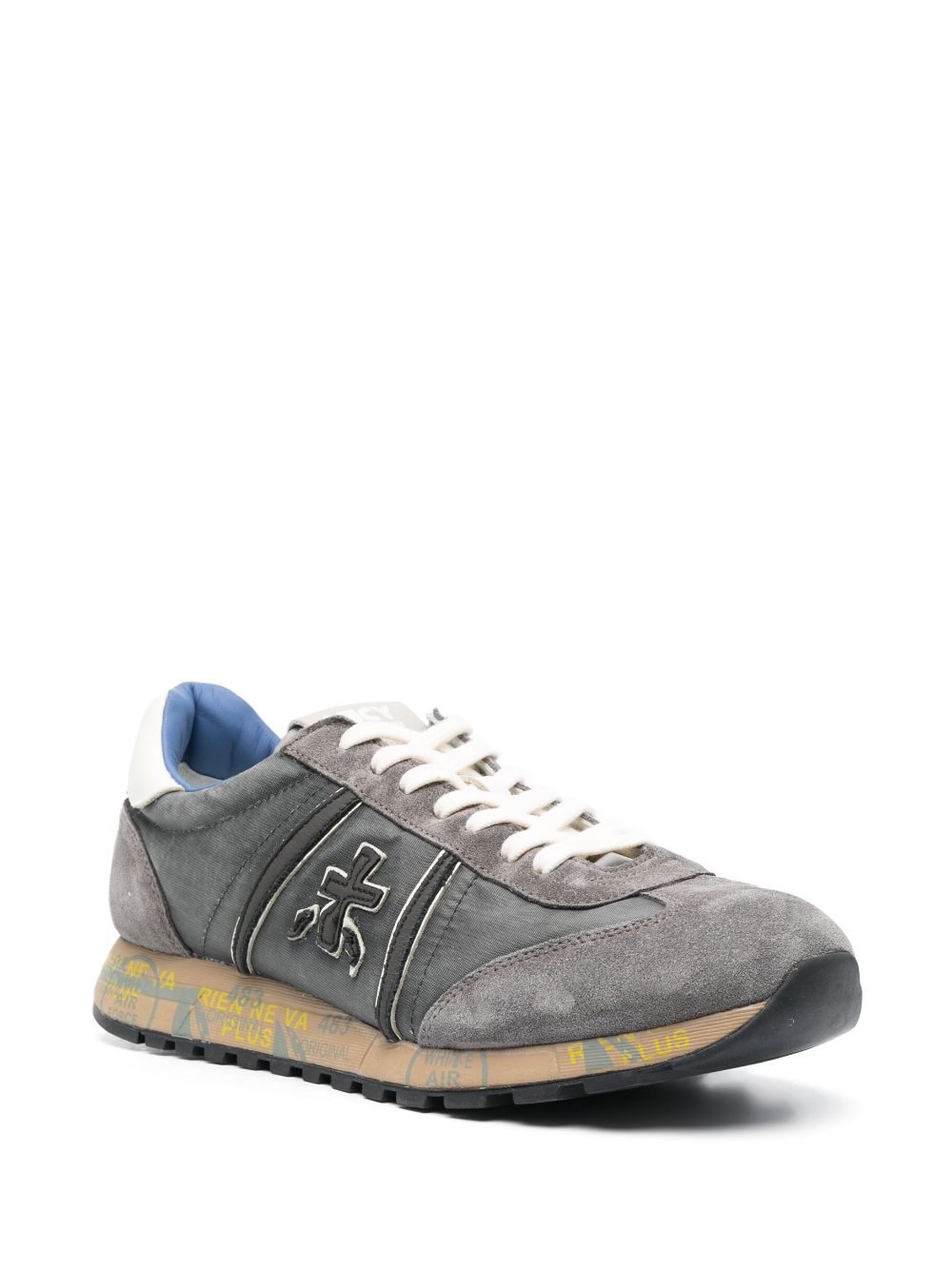 Shop Premiata Lucy Low-top Suede Sneakers In Grey