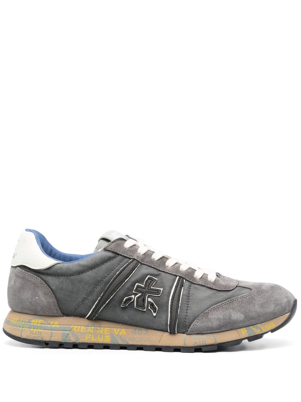 Shop Premiata Lucy Low-top Suede Sneakers In Grey