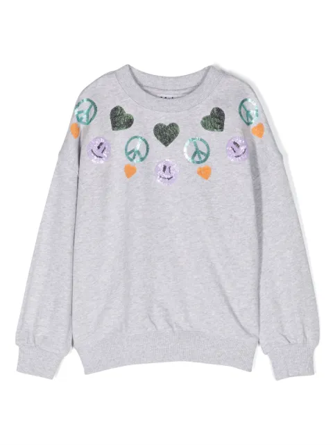 Molo Maxi Nordic Sequin organic cotton sweatshirt