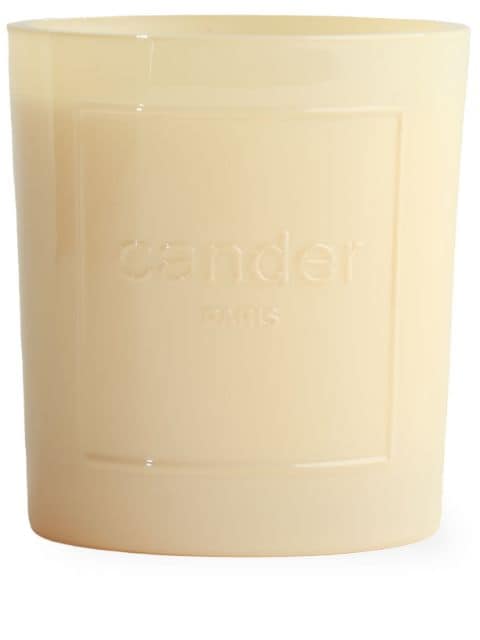 Cander Matriarch logo-embossed candle 