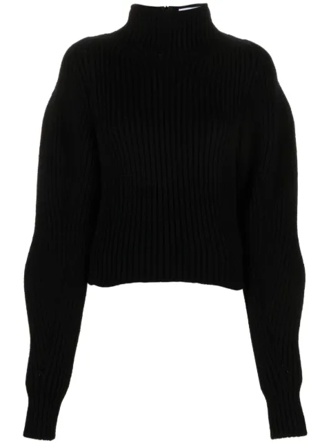 Alaïa high-neck ribbed-knit jumper
