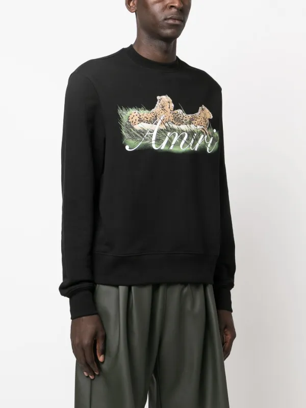 AMIRI cheetah-print Sweatshirt - Farfetch