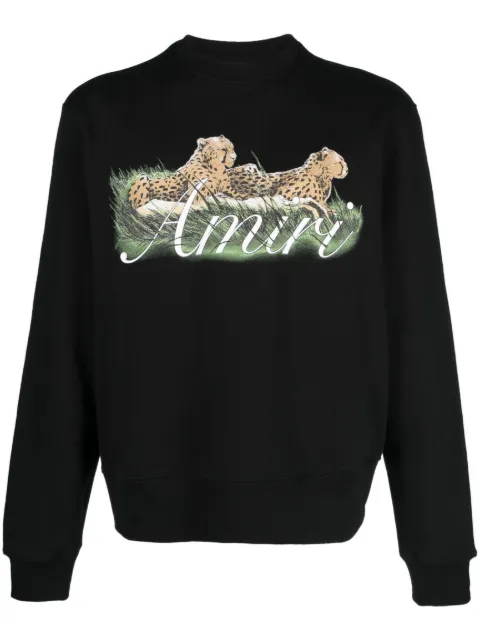 AMIRI cheetah-print sweatshirt