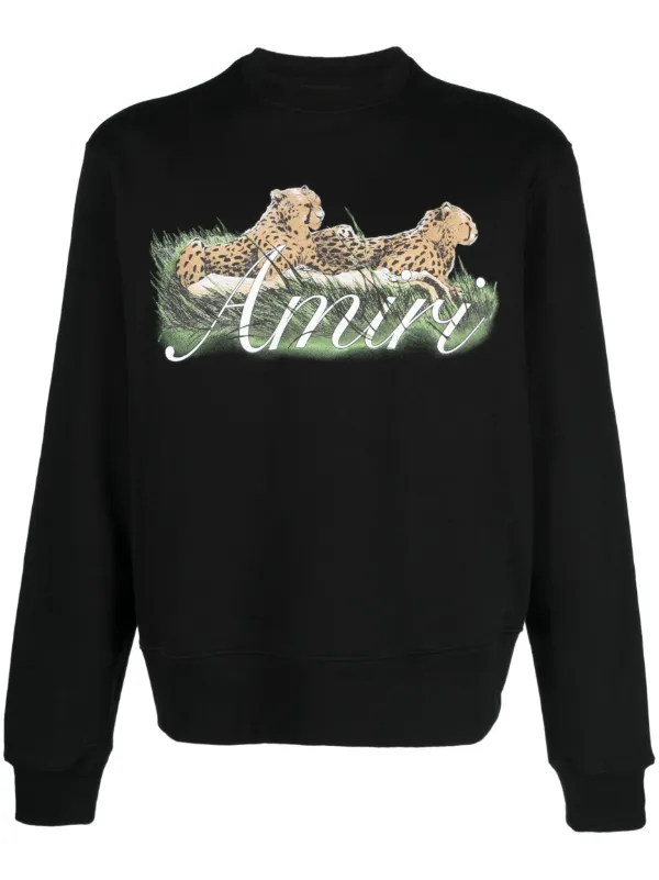 AMIRI cheetah-print Sweatshirt - Farfetch