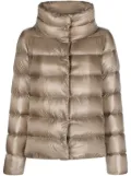 Herno funnel-neck padded jacket - Brown