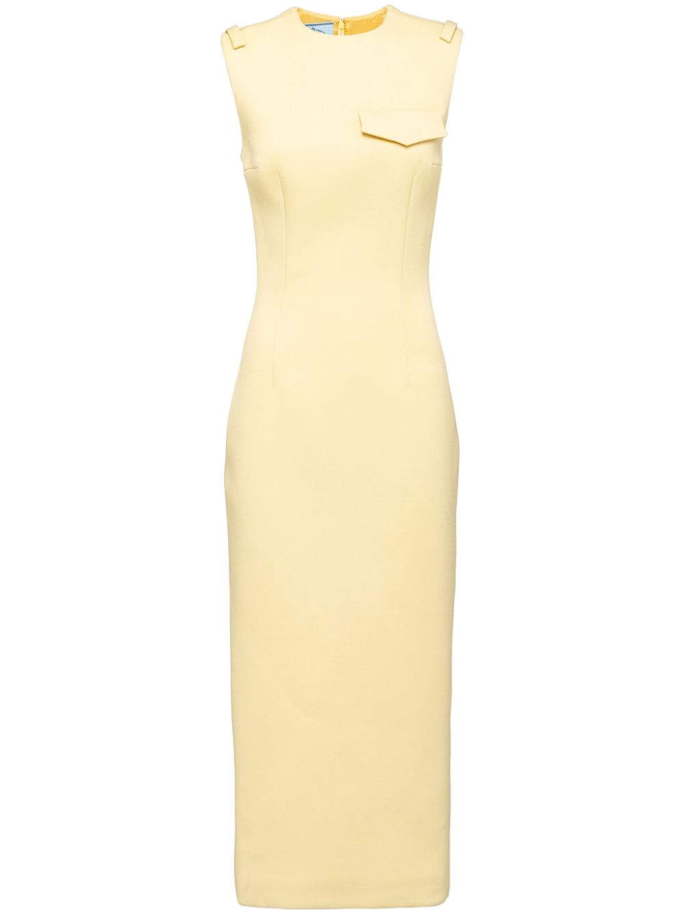 Image 1 of Prada sleeveless wool midi dress