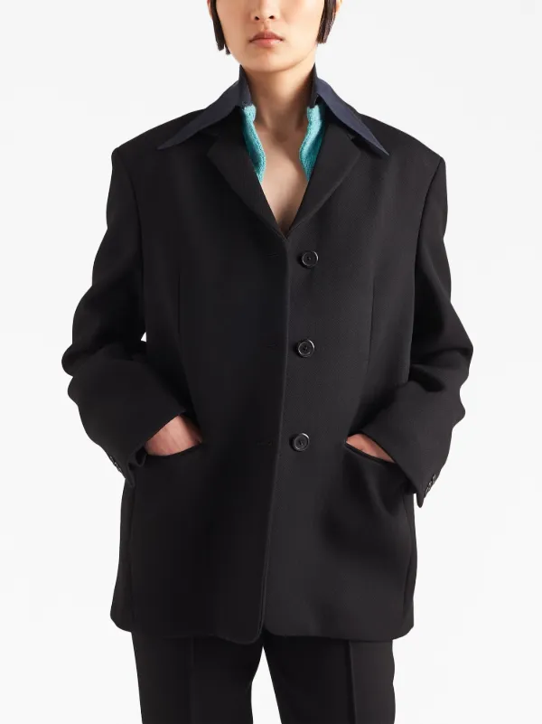 Prada wool 2025 coat womens