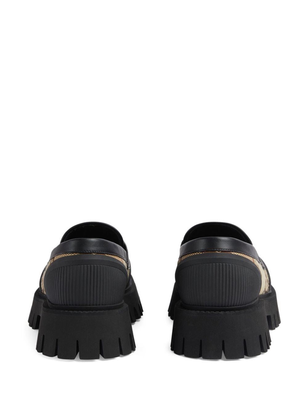 Gucci GG Canvas lug-sole Loafers - Farfetch