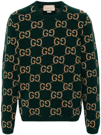 Gucci GG Wool Jumper Green FARFETCH PT