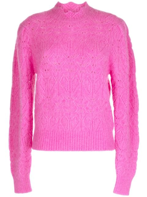 Galini scallop-neck jumper 