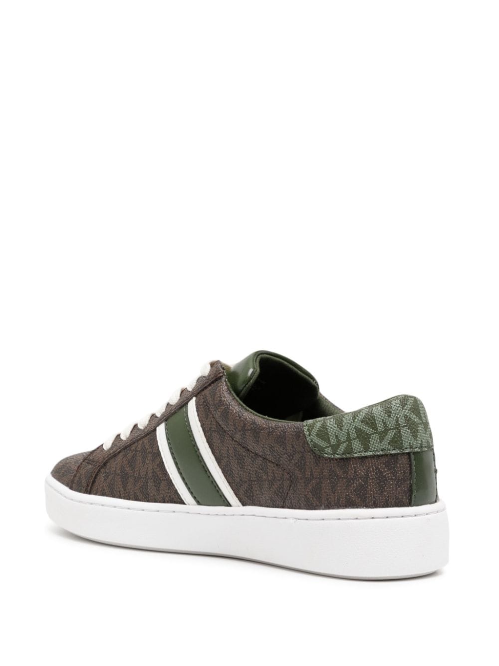 Shop Michael Kors Irving Stripe-detail Sneakers In Brown
