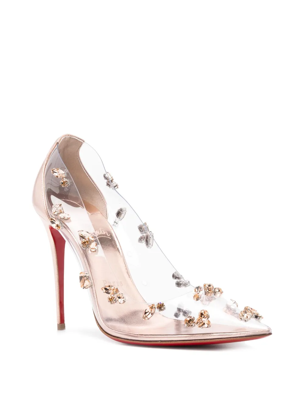 Degraqueen 100mm transparent pumps